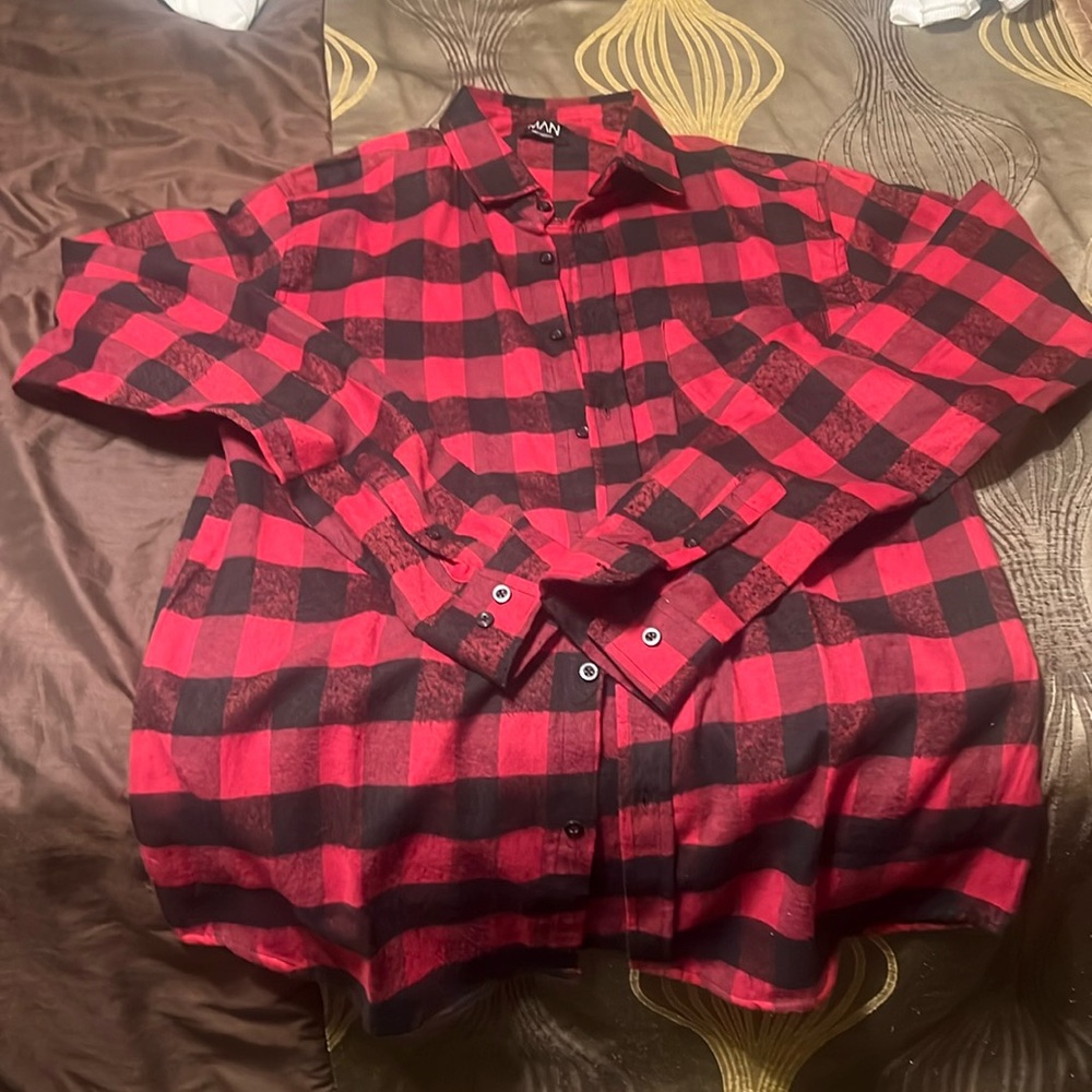 Flannel shirts from boohooMAN
